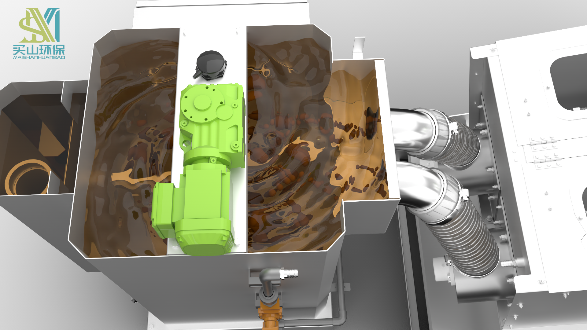 Stacked Screw Sludge Dewatering Machine
