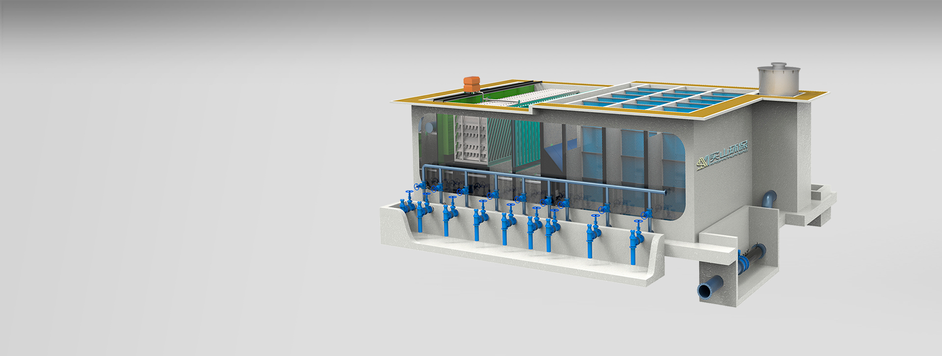 High Efficiency Horizontal Tube Sedimentation Tank